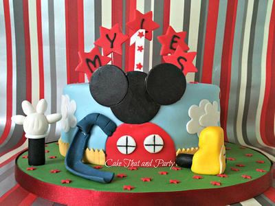 Mickey Mouse Clubhouse themed cake  - Cake by yvonne