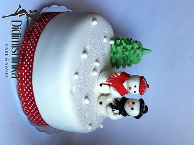 Snowmen - Cake by Delyana