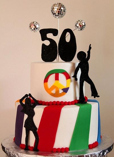 Disco 50th - Cake by SweetdesignsbyJesica