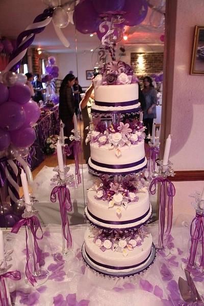 My silver wedding cake - Cake by Digna
