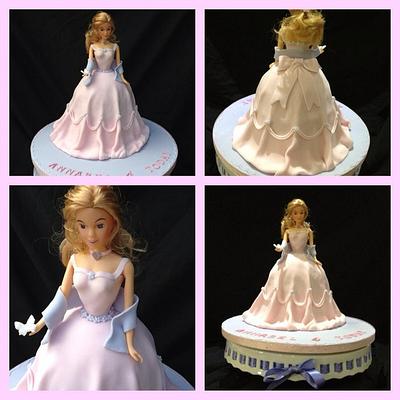 Barbie doll cake - Cake by Rachael Osborne