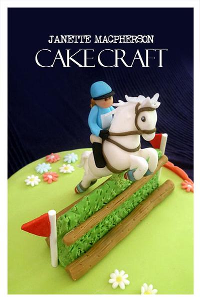 Cross Country horse jumping cake - Cake by Janette MacPherson Cake Craft