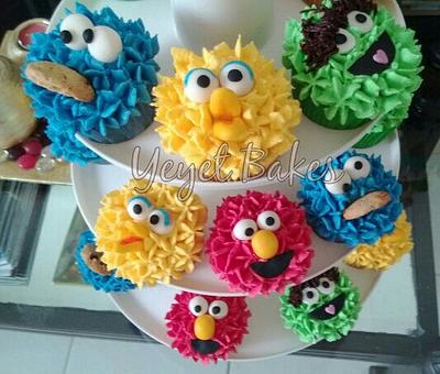 Sesame street Cupcakes - Cake by Yeyet Bakes