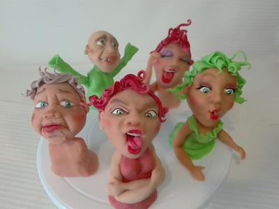facial expressions - Cake by carlaquintas