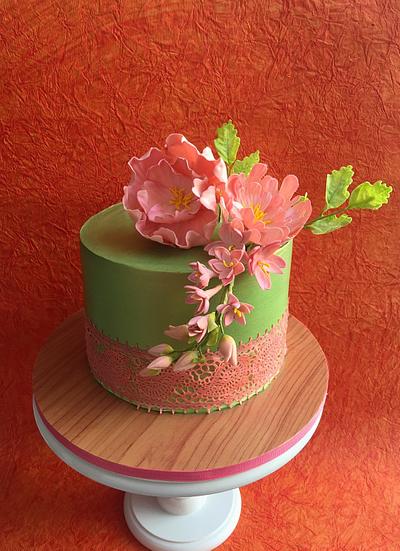 Whipped cream birthday cake - Cake by Ruby Rajagopal 