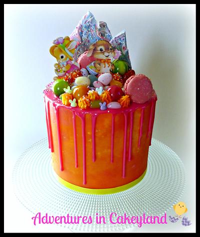 Easter themed drip cake - Cake by Adventures in Cakeyland