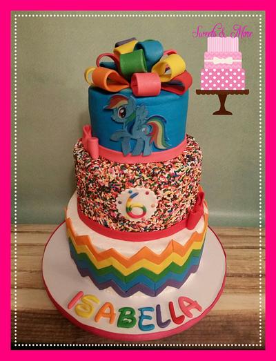 Rainbow Dash cake - Cake by sweetsnmore