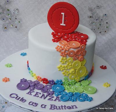 Rainbow Button - Cake by Jo Finlayson (Jo Takes the Cake)