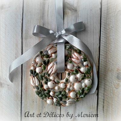 Christmas Wreath - Cake by artetdelicesbym