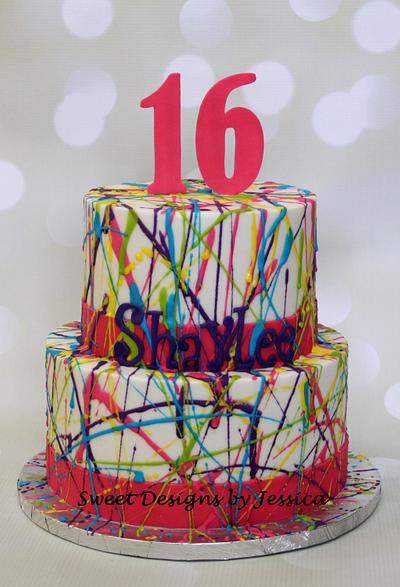 Shaylee's 16th - Cake by SweetdesignsbyJesica