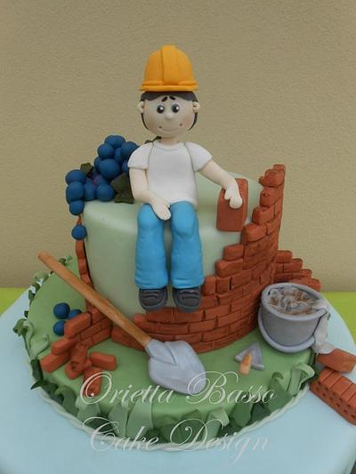 Il muratore - Cake by Orietta Basso