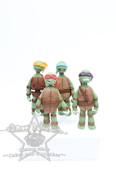 Mutant ninja turtle toppers and tutorial - Cake by Starry Delights
