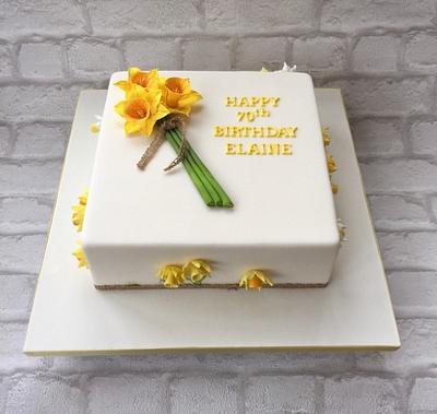 Daffodils - Cake by Canoodle Cake Company