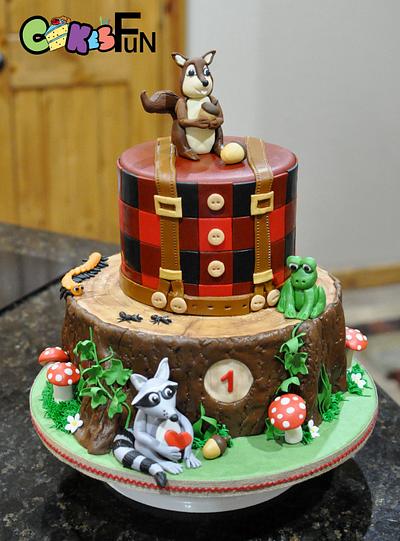 Lumberjack/Wildlife Cake - Cake by Cakes For Fun