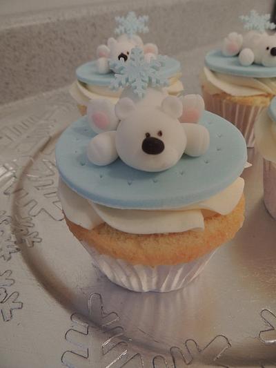 Polar bear christmas cupcakes - Cake by Signature Cakes By Angela