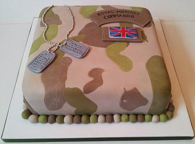 Army Camouflage Cake - Cake by Sarah Poole