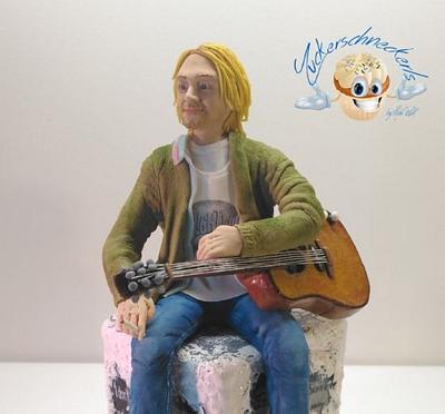 Kurt Cobain - Gone Too Soon  - Cake by Michaela Wolf  Zuckerschneckerls Tortendeko und WECS.eU Lebensmitteldruck