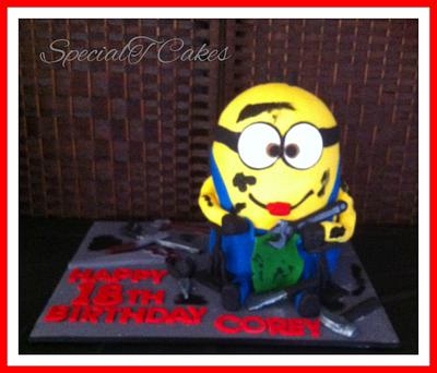 Mr Corey Mechanic Minion - Cake by  SpecialT Cakes - Tracie Callum 