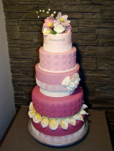 Cake whit flower - Cake by Le Torte di Mary