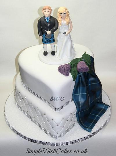 Tartan Wedding - Cake by Stef and Carla (Simple Wish Cakes)