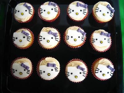 Lavender Hello Kitty Cupcakes - Cake by amie