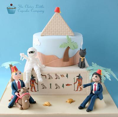 Egyptian Themed Novelty Wedding Cake - Cake by Amanda’s Little Cake Boutique