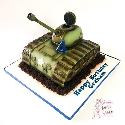 Tank Cake - Cake by Jenny Kennedy Jenny's Haute Cakes