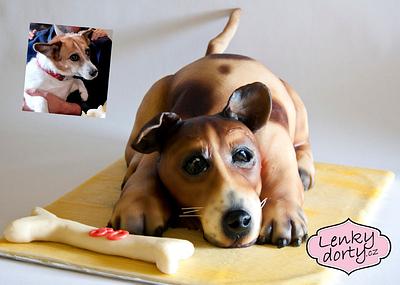3D dog cake - Cake by Lenkydorty