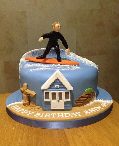 Surfing cake - Cake by JanineCakes