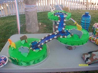 Safari birthday cake - Cake by Brinda B