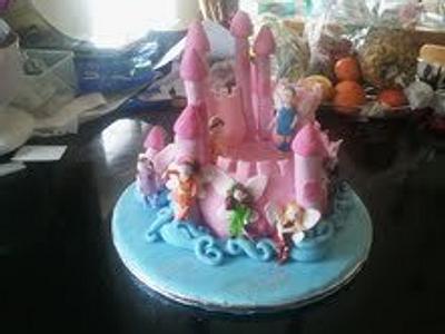 rainbow fairycastle - Cake by andid