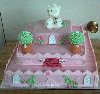 First Communion Kitty - Cake by GABRIELA AGUILAR
