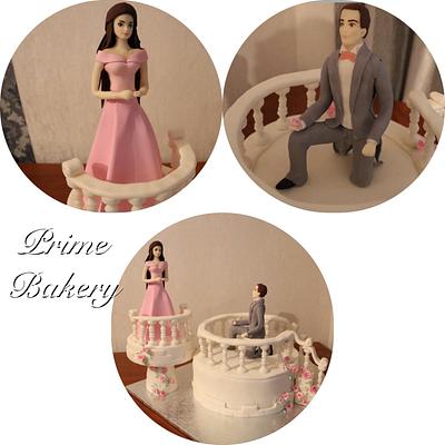 ❤️ Engagement cake ❤️ - Cake by Prime Bakery