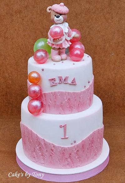 Balloons and teddy bear - Cake by Cakes by Toni