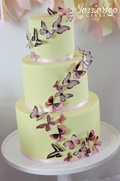 My beautiful butterfly turned One!  - Cake by Jessie lee cakes