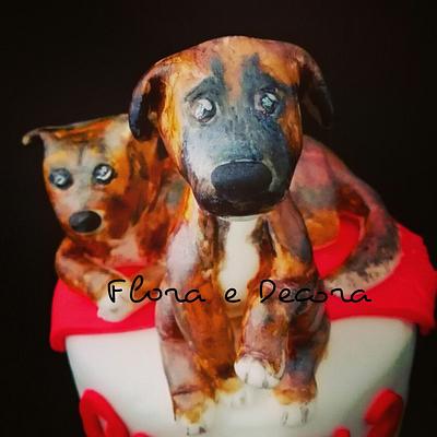 Caio & Flavia 🐶 - Cake by Flora e Decora