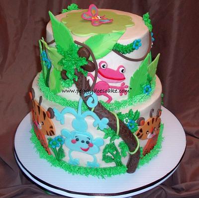 Fisher Price Rainforest Baby Shower Cake - Cake by Peggy Does Cake