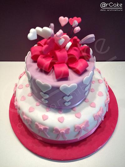 only hearts! - Cake by maria antonietta motta - arcake -