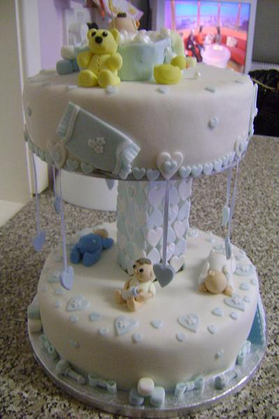 Baby shower - Cake by Beverley Childs
