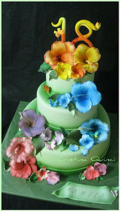 Tropical Cake - Cake by Cristina Quinci