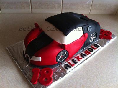 Bugatti Veyron - Cake by Elizabeth Nelson