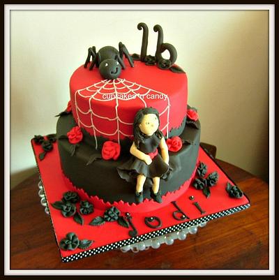 "Goth" cake - Cake by Cupcakes 'n Candy