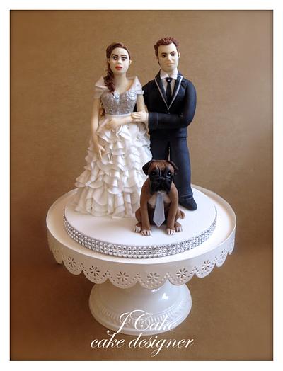 wedding topper - Cake by JCake cake designer