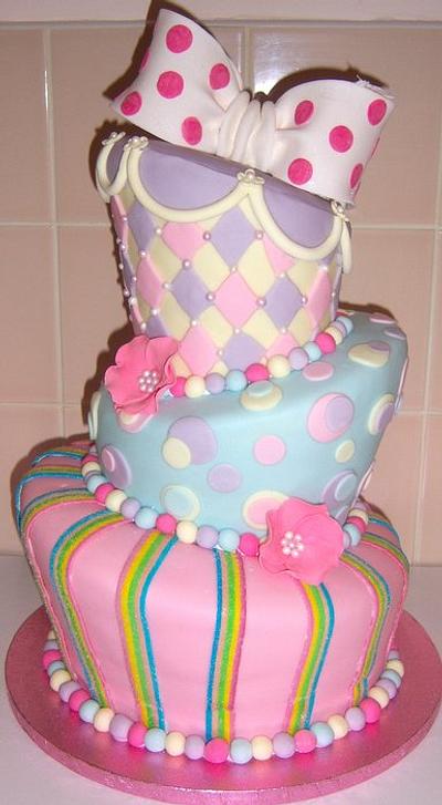 My 1st Topsy Turvy Cake made for my Daughters 9th Birthday - Cake by Kate