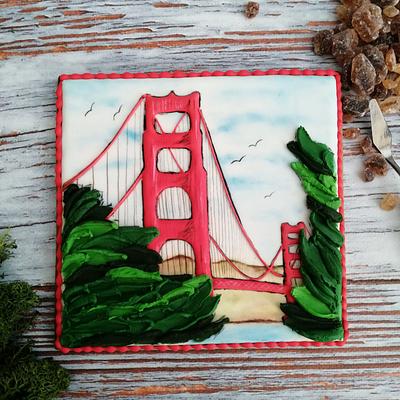 I've never been to San Francisco ..... - Cake by Edyta Kołodziej