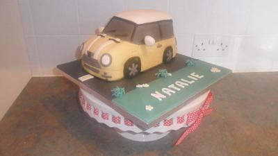 Yellow mini cooper cake - Cake by Rebecca Husband