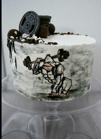 Bodybuilder cake - Cake by Annbakes