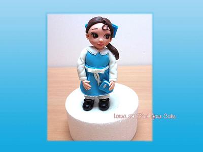 Belle baby cake topper - Cake by Laura Ciccarese - Find Your Cake & Laura's Art Studio