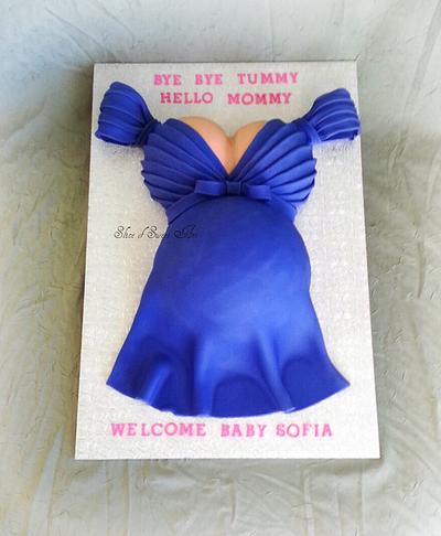Bye Bye Tummy Hello Mommy - Cake by Slice of Sweet Art