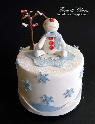 Snowman Christmas - Cake by Clara